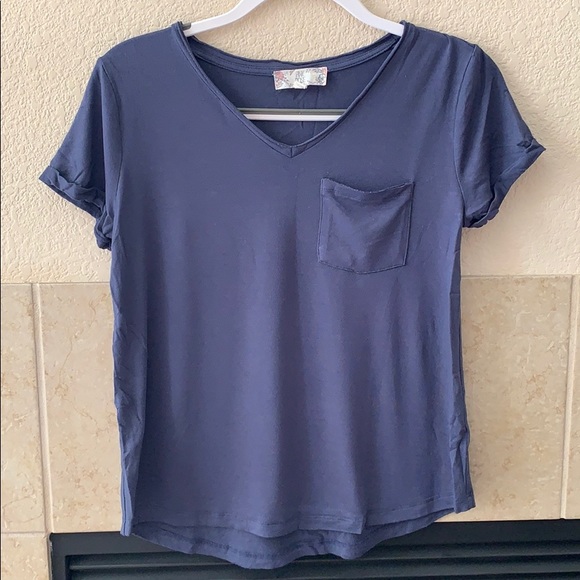 Basic navy t-shirt - Picture 1 of 2